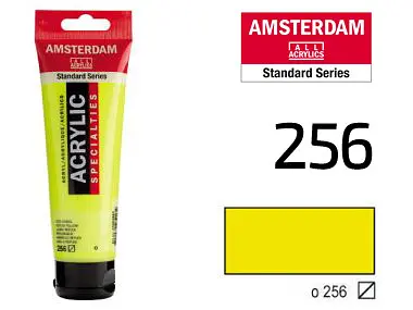 Фарба акрилова Amsterdam 256, Дзеркальний жовтий 20 мл - фото 2