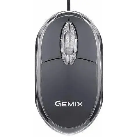 Миша Gemix GM105 чорний оптична USB 800 dpi (GM105BK) - фото 1