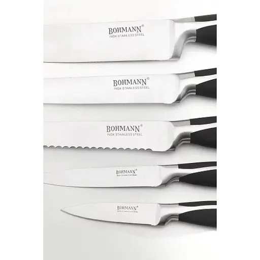 Набор ножей для кухни с подставкой Bohmann BH-5044 кухонные ножи с подставкой - фото 7