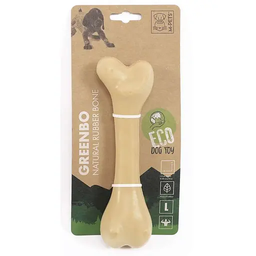Игрушка жевательная из натурального каучука для собак M-Pets Greenbo Natural Rubber Bones - L