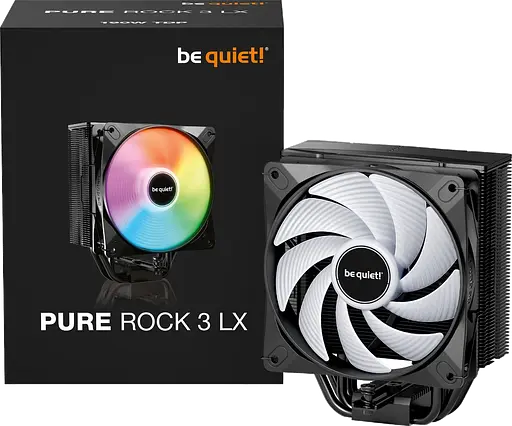 Воздушное охлаждение be quiet! Pure Rock 3 LX ARGB Black (BK040) - фото 1