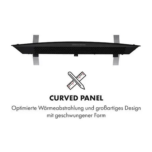 Конвекційний обігрівач Klarstein Bornholm Curved Ambient чорний (10033060)  - фото 4