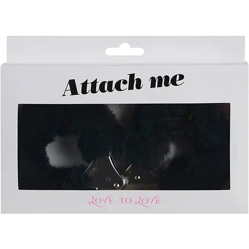 Наручники з плюшевою обробкою Love To Love Attach Me Black - фото 2