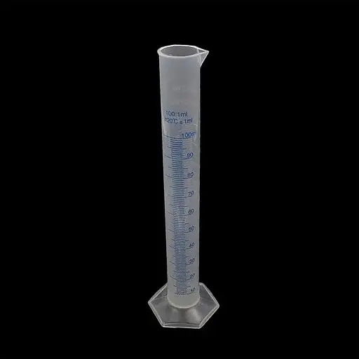 Мірний циліндр пластиковий колба градуйований стакан для спиртометра та виноміра 100 мл Прозорий 87377 - фото 2