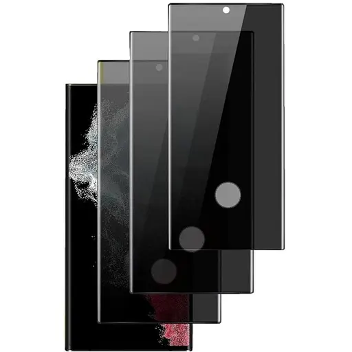 Защитное стекло DK для Samsung Note20 Ultra N985/N986 3D Антишпион Hole Full Glue 020553 black 3 шт.