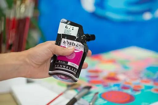 Акрилова фарба Sennelier Abstract, 120 мл, Глибока маджента (Deep Magenta) - фото 5