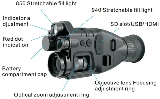 Монокуляр ночного видения Henbaker CY789 до 400 м + Wi-Fi - фото 5