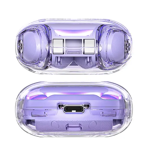 Навушники бездротові Acefast TWS T8 вакуумні фіолетовий - фото 7