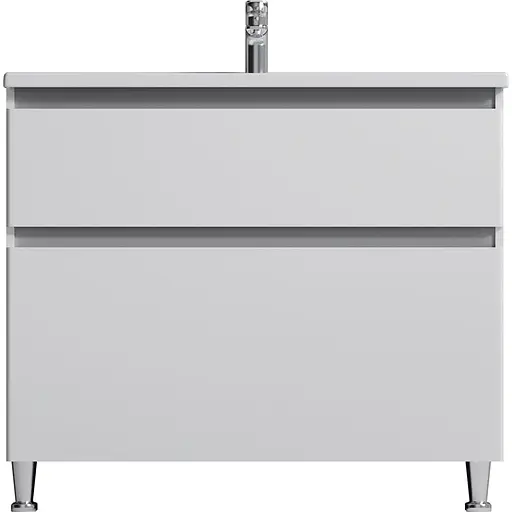 Тумба з умивальником AM.PM X-Joy підлогова 100 см 2 ящики білий M85-FSX1002-WC1002WG38 Білий - фото 1