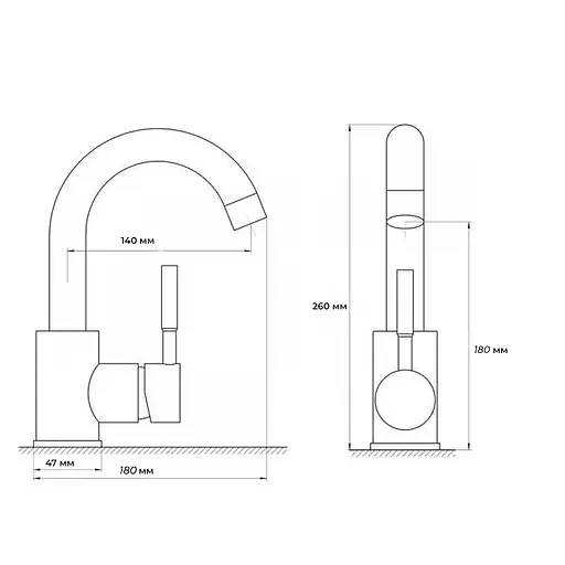 Змішувач для умивальника Zerix LUM-001 ZX3123 Нержавіюча сталь - фото 2