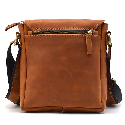Чоловіча шкіряна сумка через плече TARWA 23х19х5 см sum0025750 - фото 5