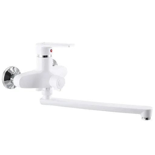 Смеситель для ванны Plamix Oscar-006 Euro white PM0599 Белый - фото 1