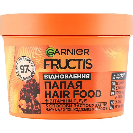 Маска для пошкодженого волосся Garnier Fructis Superfood Mask Відновлення 400 мл - фото 1