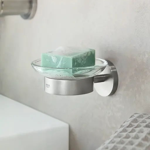 Мыльница без держателя Grohe QuickFix Start 41182000, Прозрачный - фото 6