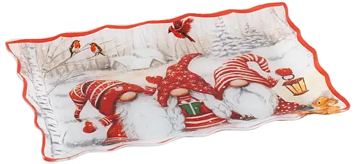 Блюдо VIVA NY GNOMES прямокутне скляне 30х19.8 см (S440512-1) - фото 2