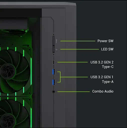 Корпус GameMax CLAW 460 WB (9101-1200R0009) - фото 13