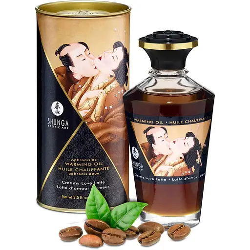 Массажное масло Shunga Aphrodisiac Warming Oil кофе, 100 мл - фото 2