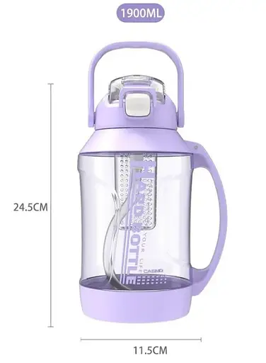 Пляшка для води Casno 1900 мл KXN-1269 Чорна (KXN-1269_Black) - фото 8