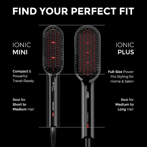 Щітка для випрямлення волосся TYMO Ionic Plus UK зі щільною щетиною для густого волосся - фото 2