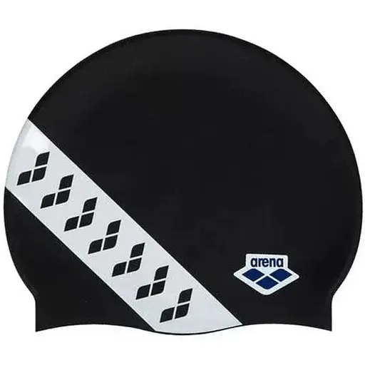 Шапочка для плавання Arena Icons Team Stripe Cap Black/White (1097-001463-111 UNI)