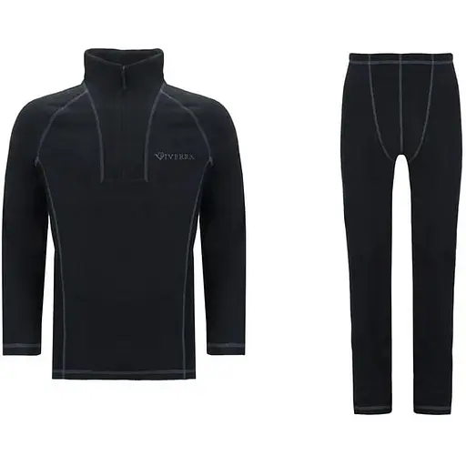 Комплект термобілизни Viverra Soft Warm ZIP Black L (1102-РБ-2230153)