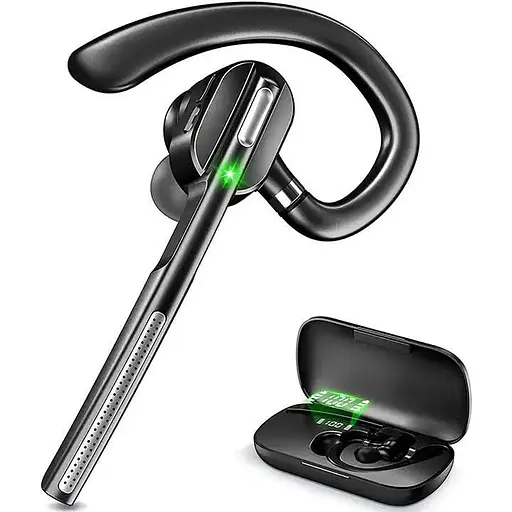 Безпроводная Bluetooth-гарнитура G5 с микрофоном, шумоподавлением и зарядным кейсом Гарнитура для водителей - фото 2
