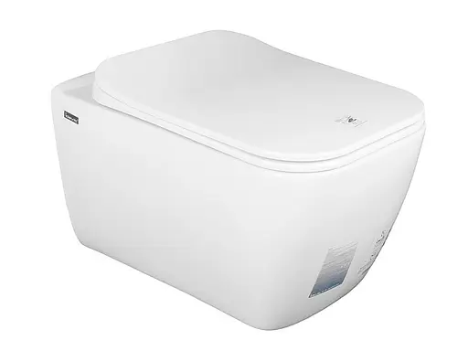 Унитаз подвесной с функцией биде Idevit Halley с сидением Soft Close SETK3204-2615-001-1-6000, Белый - фото 1