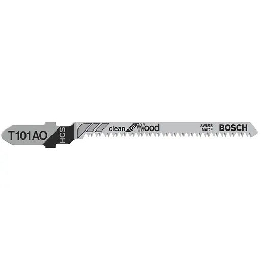 Полотно пиляльне для електролобзика Bosch Professional по дереву T 101 AO, 1.4х83 мм, 3 шт.