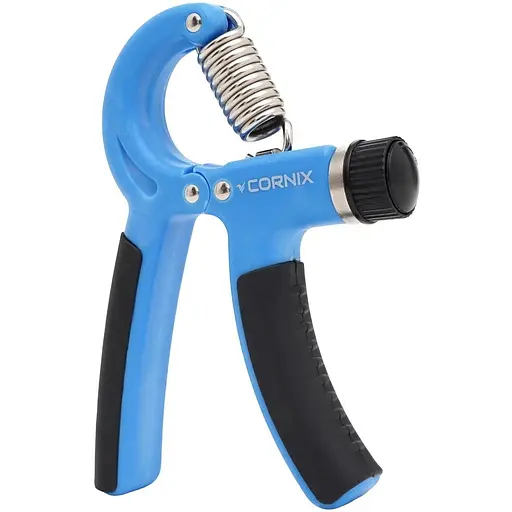 Еспандер кістьовий Cornix 5-60 кг з регульованим навантаженням XR-0141 Blue/Black - фото 1