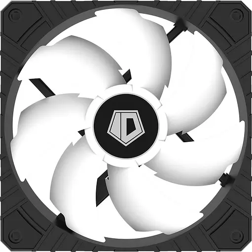 Вентилятор ID-Cooling WF-12025-SD-W, 120x120x25мм, 3-pin, черний с белим (WF-12025-SD-W) Б/в - фото 5