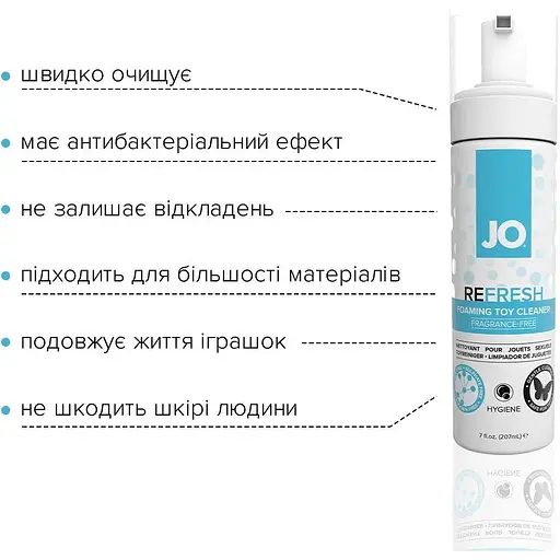 Мягкая пенка для очистки игрушек System JO Refresh (207 мл) - фото 3