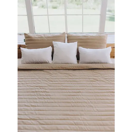 Набір Sonex Nassau: покривало двостороннє 240х220 см + наволочка 70х50 см 2 шт. коричневий (SO102517) - фото 3