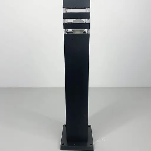 Вуличний ліхтар в чорному кольорі корпусу 80 см | Line F | Арт. 8024 80CM BK (стовп) - фото 4