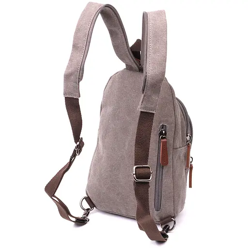 Мужская текстильная сумка через плечо с уплотненной спинкой Vintage 19,5х29х8 см sum0028973 - фото 2