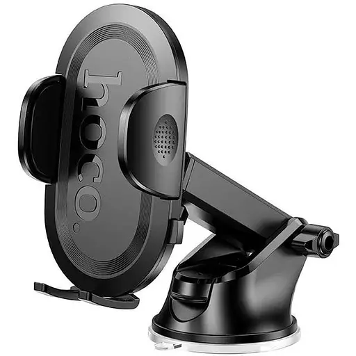 Холдер Hoco H54 Brusco ultra-thin push-type car holdercenter console Черный - фото 1