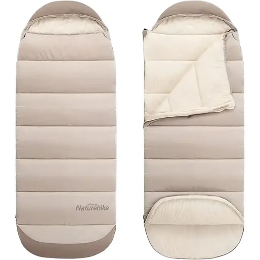 Спальный мешок с капюшоном Naturehike B400 NH21MSD11 бежевый - фото 1