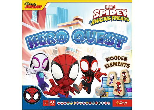 Настольная игра Trefl Квесты для героев. Дисней: Человек-паук (Hero Quest. Disney: Spidey and his Amazing Friends) (02436)