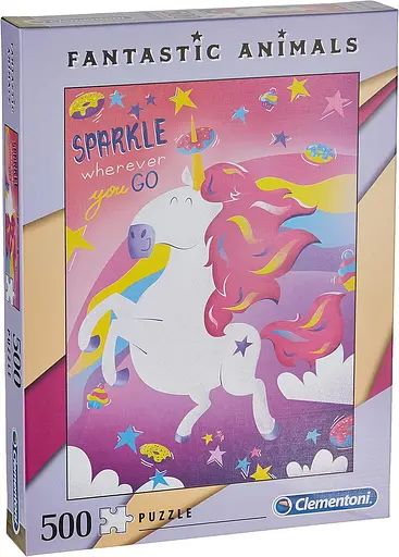 Пазл "Фантастичні тварини" - Єдиноріг - 500 шт Clementoni 35066