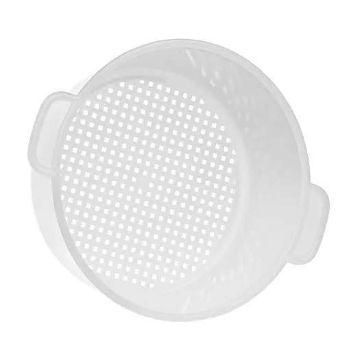 Форма для виготовлення твердого та м'якого сиру з поршнем Ø 16 см на 1.5 кг сиру, Kitchette Білий 85131 - фото 10