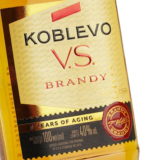 Коньяк України Koblevo 3 зірки 40% 0.1 л - фото 5