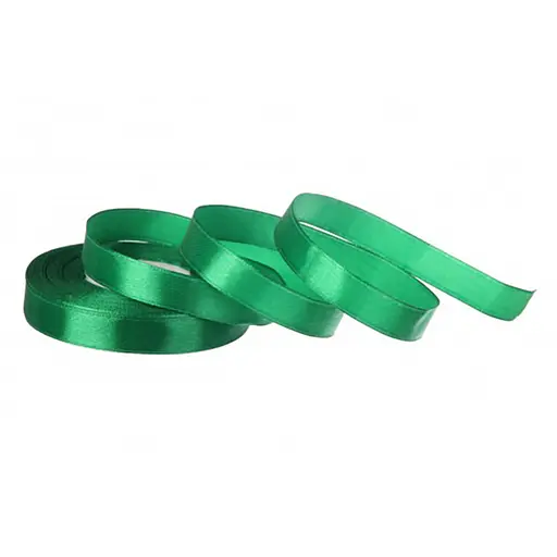 Атласна стрічка для рукоділля Bambi АБ-119, 0.6 см x 23 м, Смарагдовий - фото 1
