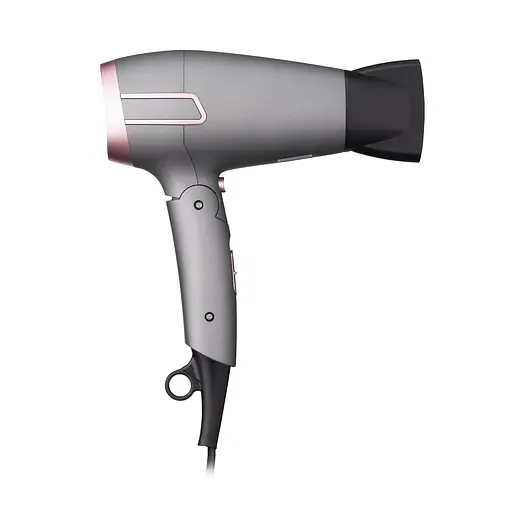 Фен Ardesto Pink Touch, 2000Вт, 2 швидкості, 2 темп.режими, складана ручка, сірий+рожевий - фото 4