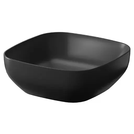 Умивальник на стільницю Cersanit Larga квадратний 38х38 см Антрацит матовий K677-012 30412 - фото 1