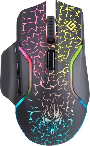 Мишка бездротова Defender Oneshot GM-067 RGB Black (52067)
