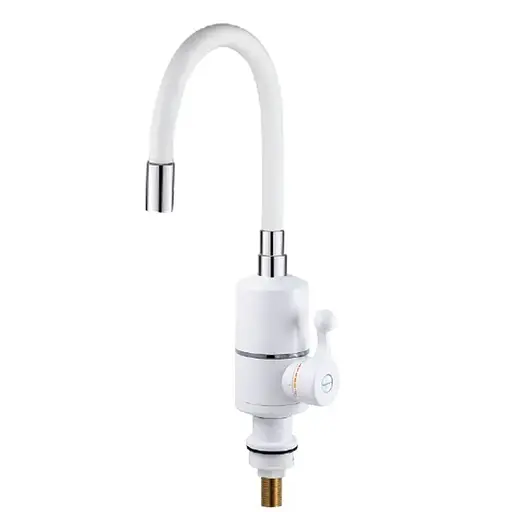 Проточный водонагреватель Zerix ELW06-F-white 3,3 kW силиконовый излив на мойку ZX5857 - фото 1