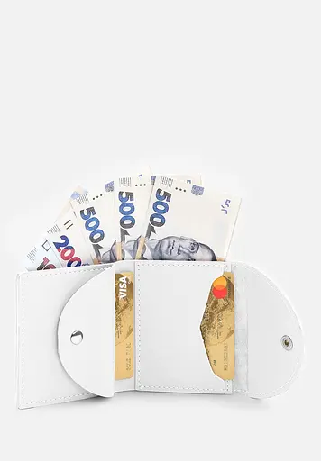 Кожаный кошелек 2.2 белый - фото 6