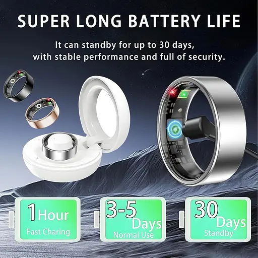 Фитнес кольцо серебристое №9 - фото 2