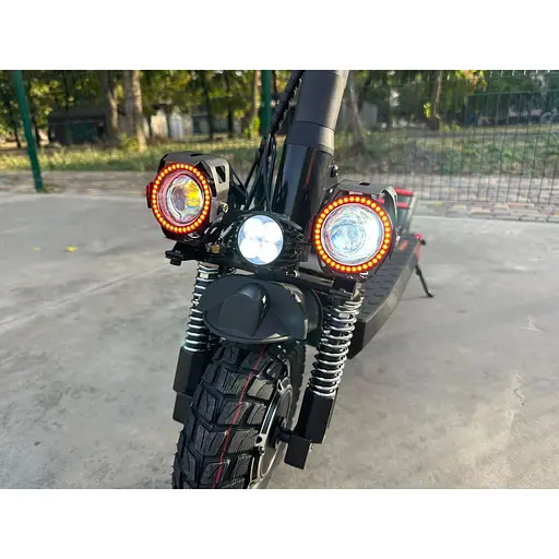 Электросамокат Двухмоторный с сиденьем KugooKirin M4 Max+ Plus| NFC key (2000W, 23Ah) - фото 4