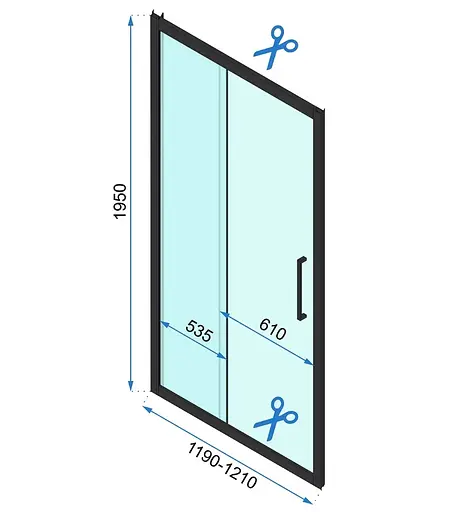 Душевая кабина Rea Rapid Slide 120x90 chrome пристенная REA-KPL-09107, Универсальная, прозрачная, хром - фото 6