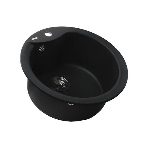 Гранітна мийка Globus Lux Orta графiт 485мм А0001, Графит - фото 2